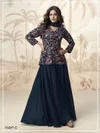 Jivika By Aashirwad Mor Bagh Heavy Chinon Sequence Work Designer Sharara Suits